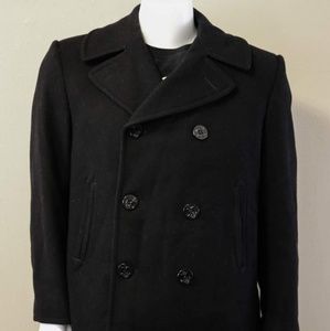 Authentic Enlisted Men's Navy Issue Peacoat! Large